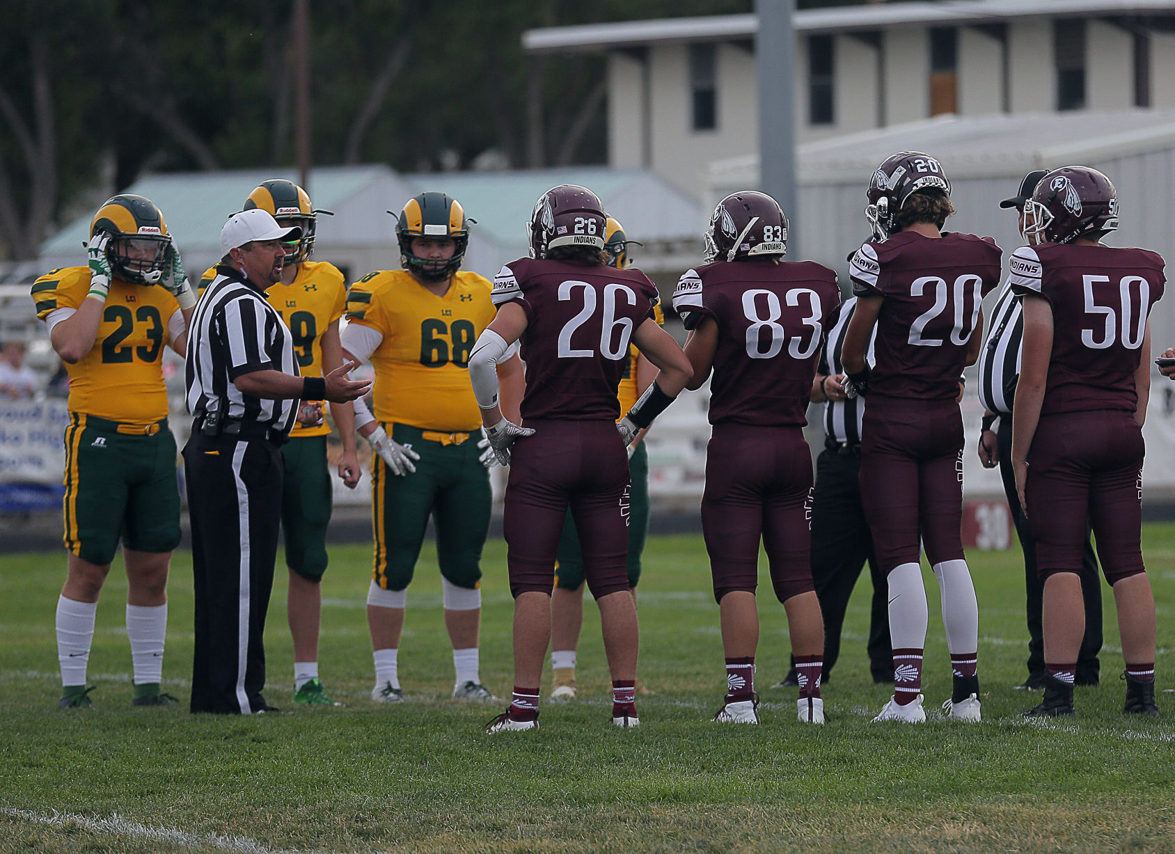 LCI at Elko football coin toss